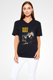 Mad Max Siyah Unisex V Yaka Tişört