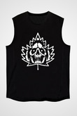 Mad Season Baskılı Unisex Siyah Kolsuz Tişört - Tshirt