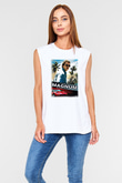 Magnum P.I. Beyaz Unisex Kolsuz Tişört
