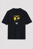 Major Lazer Baskılı Unisex Oversize Siyah Tişört
