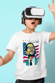 Malcolm X James Baskılı Beyaz Unisex Beyaz Çocuk Tişört - Tshirt