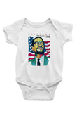 Malcolm X James Baskılı Beyaz Unisex Bebek Body - Zıbın