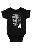 Malcolm X James Baskılı Unisex Siyah Bebek Body - Zıbın
