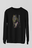 Malcolm X James Baskılı Unisex Siyah Sweatshirt