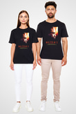 Malcolm X James Baskılı Unisex Siyah Tişört - Tshirt