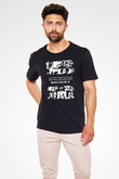 Malcolm X James Baskılı Unisex Siyah Tişört - Tshirt