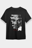 Malcolm X James Baskılı Unisex Siyah Tişört - Tshirt