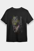 Malcolm X James Baskılı Unisex Siyah Tişört - Tshirt