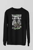 Mandalor Baskılı Unisex Siyah Sweatshirt