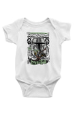 Mandalorian Baskılı Unisex Beyaz Bebek Body - Zıbın