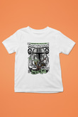 Mandalorian Baskılı Unisex Beyaz Çocuk Tişört