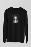 Mandalorian Baskılı Unisex Siyah Sweatshirt