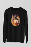 Mandalorian Baskılı Unisex Siyah Sweatshirt