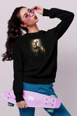 Mandalorian Baskılı Unisex Siyah Sweatshirt