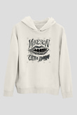 Maneskin Baskılı Beyaz Unisex Kapüşonlu Sweatshirt