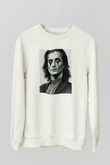 Maneskin Baskılı Beyaz Unisex Sweatshirt
