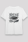 Maneskin Baskılı Unisex Beyaz Tişört - Tshirt