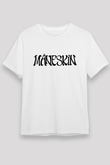 Maneskin Baskılı Unisex Beyaz Tişört - Tshirt