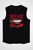 Maneskin Baskılı Unisex Siyah Kolsuz Tişört - Tshirt