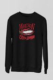 Maneskin Baskılı Unisex Siyah Sweatshirt