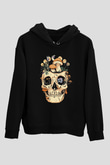 Mantar KurukafaSiyah  Unisex Hoodie