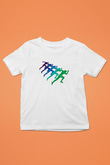 Maraton Baskılı Unisex Beyaz Çocuk Tişört - Tshirt