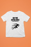 Maraton Baskılı Unisex Beyaz Çocuk Tişört - Tshirt