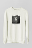 Mariah Carey Baskılı Unisex Beyaz Sweatshirt