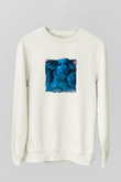 Mariah Carey Baskılı Unisex Beyaz Sweatshirt