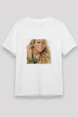 Mariah Carey Baskılı Unisex Beyaz Tişört