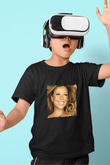 Mariah Carey Baskılı Unisex Siyah Çocuk Tişört