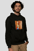 Mariah Carey Baskılı Unisex Siyah Hoodie