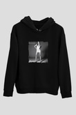 Mariah Carey Baskılı Unisex Siyah Hoodie