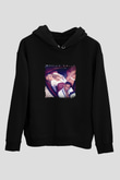 Mariah Carey Baskılı Unisex Siyah Hoodie