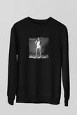 Mariah Carey Baskılı Unisex Siyah Sweatshirt