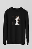 Mariah Carey Baskılı Unisex Siyah Sweatshirt