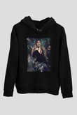 Mariah Carey Siyah Unisex Kapüşonlu Sweatshirt