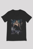 Mariah Carey Siyah Unisex V Yaka Tişört