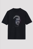 Marie Curie Tipografi Baskılı Unisex Oversize Tişört - Tshirt