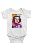 Marie Tharp Baskılı Beyaz Bebek Body - Zıbın