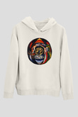 Marillion Baskılı Beyaz Unisex Kapüşonlu Sweatshirt