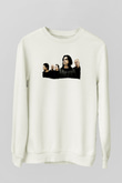 Marillion Baskılı Beyaz Unisex Sweatshirt