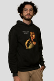 Marillion Baskılı Unisex Siyah Kapüşonlu Sweatshirt