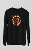 Marillion Baskılı Unisex Siyah Sweatshirt