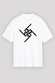 Marilyn Manson Beyaz Unisex Oversize Tişört T-Shirt