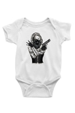 Marilyn Monroe Baskılı Beyaz Unisex Bebek Body - Zıbın