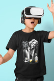 Marilyn Monroe Baskılı Siyah Unisex Çocuk Tişört