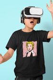 Marilyn Monroe Baskılı Unisex Siyah Çocuk Tişört