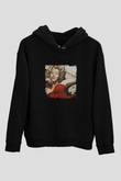 Marilyn Monroe Baskılı Unisex Siyah Hoodie