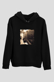 Marilyn Monroe Baskılı Unisex Siyah Hoodie